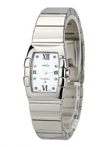 Đồng hồ Omega Constellation Quadrella 1584.79.00 25.3 x 19.3 Steel