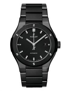 Đồng hồ Hublot Classic Fusion 42 Black Magic Bracelet 548.CM.1170.CM Vỏ Dây Gốm - Lướt