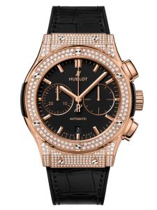 Đồng hồ Hublot Classic Fusion Chronograph King Gold Pavé 521.OX.1181.LR.1704