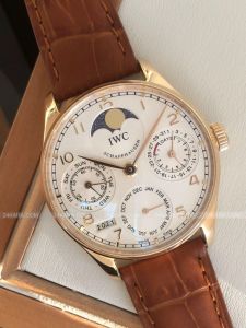 Đồng hồ IWC Portuguese Perpetual Calendar Moonphase IW502306 Men's Watch in 18kt Gold
