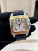 dong-ho-cartier-santos-100-steel-yellow-gold-chronograph-w20091x7-luot - ảnh nhỏ 2
