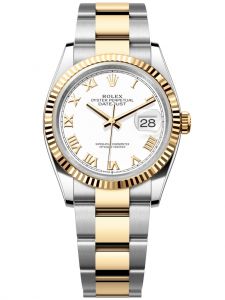 Đồng hồ Rolex Datejust M126233-0030 126233-0030 Oystersteel và vàng vàng, mặt số trắng