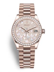 Đồng hồ Rolex Datejust 31 M278285RBR-0010 278285RBR-0010 vàng Everose và kim cương