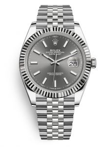 Đồng hồ Rolex Datejust 41 M126334-0014 126334-0014 Thép Oystersteel và Vàng Trắng 18ct Mặt ghi đậm