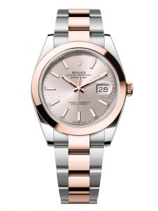 Đồng hồ Rolex Datejust M126301-0009 126301-0009 Oystersteel và vàng Everose, mặt số sundust