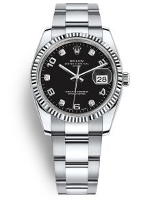 Đồng hồ Rolex Datejust 34 M115234-0011 115234-0011 Thép Oystersteel và Vàng Trắng 18ct Mặt Đen