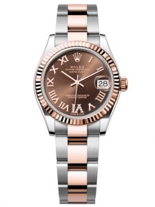 Đồng hồ Rolex Datejust 31 M278271-0003 278271-0003 Thép Oystersteel và Vàng Everose 18ct Mặt chocolate Niềng Kim cương