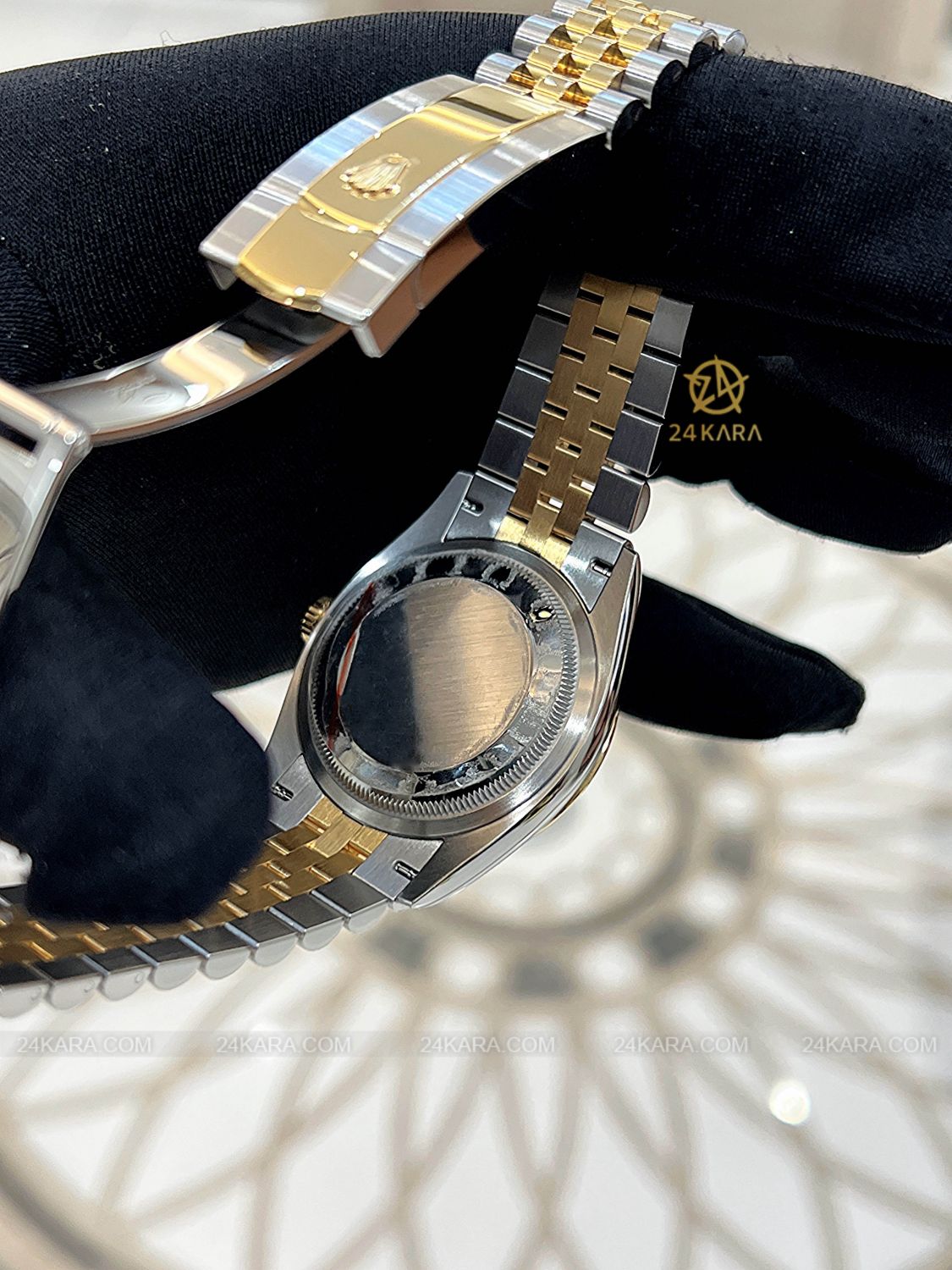 Đồng hồ Rolex Datejust 36 M126233-0015 126233-0015 Demi V&agrave;ng Kim Mặt Champagne Cọc Dạ Quang - Unworn