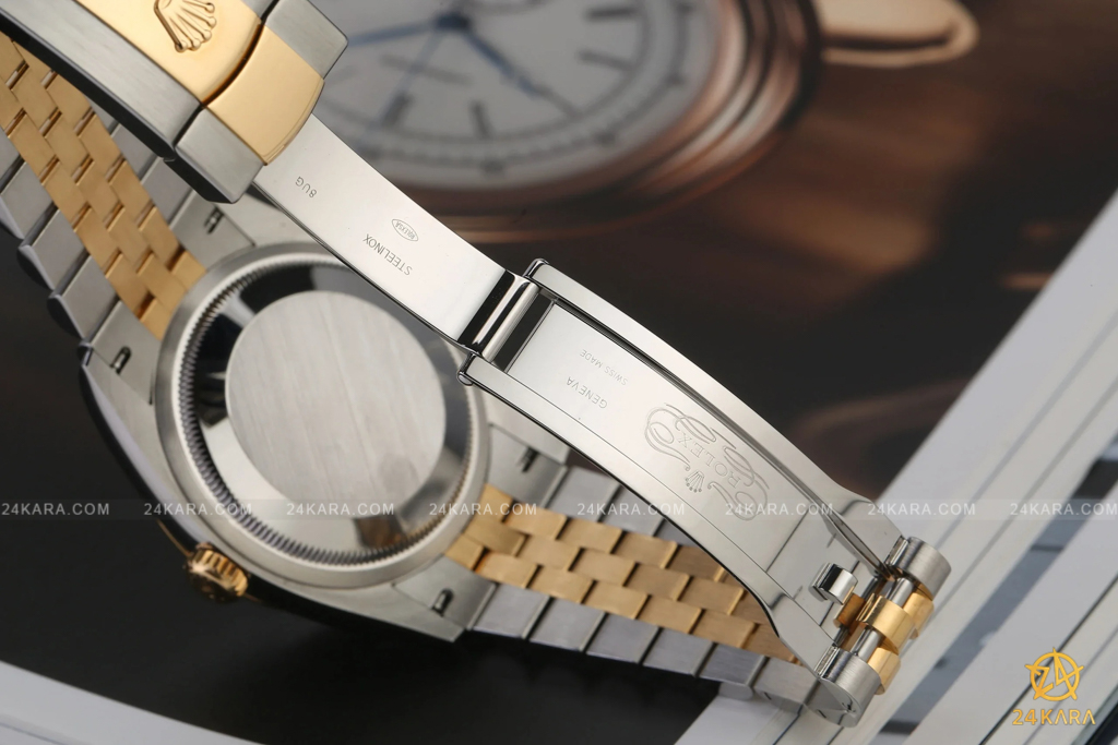 Đồng hồ Rolex Datejust 36 M126233-0015 126233-0015 Demi V&agrave;ng Kim Mặt Champagne Cọc Dạ Quang - Unworn