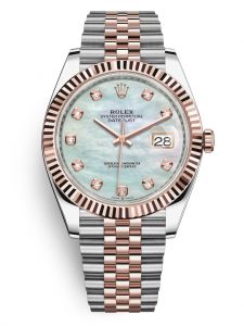 Đồng hồ Rolex Datejust 41 M126331-0014 126331-0014 Thép Oystersteel và Vàng Everose 18ct Mặt khảm trai trắng