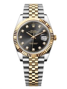 Rolex Datejust 41 M126333-0006 126333-0006 Rolesor Demi Vàng Kim 18ct Mặt đen sáng - Lướt