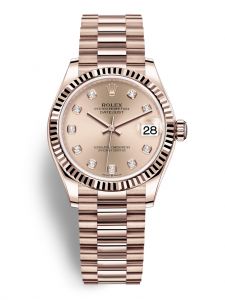 Đồng hồ Rolex Datejust 31 M278275-0031 278275-0031 Vàng Everose 18ct Mặt hoa hồng