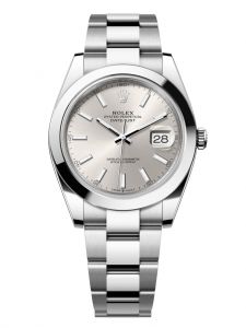 Đồng hồ Rolex Datejust M126300-0003 126300-0003 Oystersteel, mặt số bạc