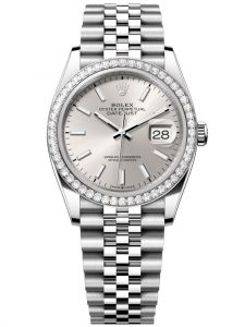 Đồng hồ Rolex Datejust M126284RBR-0005 126284RBR-0005 Oystersteel, vàng trắng và kim cương, mặt số bạc