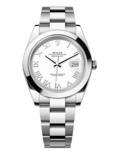 Đồng hồ Rolex Datejust 41 M126300-0015 126300-0015 Thép Oystersteel Mặt trắng