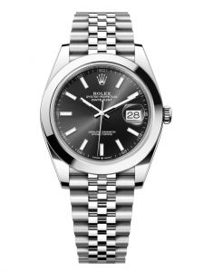 Đồng hồ Rolex Datejust M126300-0012 126300-0012 Oystersteel, mặt số đen sáng