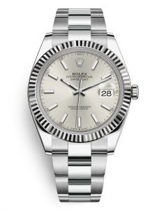 Đồng hồ Rolex Datejust 41 M126334-0003 126334-0003 Thép Oystersteel và Vàng Trắng 18ct Mặt bạc