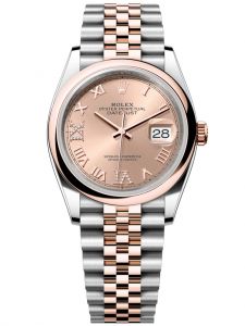 Đồng hồ Rolex Datejust M126201-0027 126201-0027 Oystersteel và vàng Everose, mặt số hoa hồng kim cương