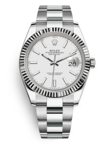 Đồng hồ Rolex Datejust 41 M126334-0009 126334-0009 Thép Oystersteel và Vàng Trắng 18ct Mặt trắng