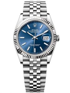 Đồng hồ Rolex Datejust M126234-0017 126234-0017 Oystersteel và vàng trắng, mặt số xanh sáng