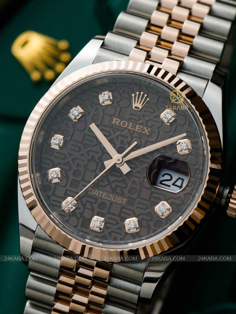 Đồng hồ Rolex Datejust 36 126231-0025 Oystersteel và vàng Everose