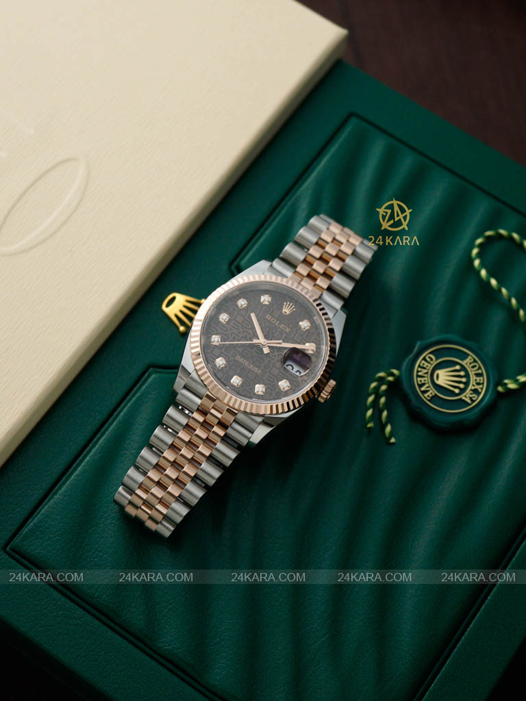 Đồng hồ Rolex Datejust 36 126231-0025 Oystersteel và vàng Everose