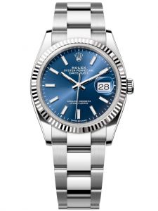 Đồng hồ Rolex Datejust M126234-0018 126234-0018 Oystersteel và vàng trắng, mặt số xanh sáng