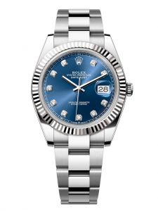 Đồng hồ Rolex Datejust 41 M126334-0015 126334-0015 Thép Oystersteel và Vàng Trắng 18ct Mặt xanh sáng