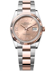 Đồng hồ Rolex Datejust M126231-0028 126231-0028 Oystersteel và vàng Everose, mặt số hoa hồng kim cương