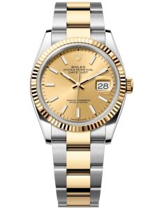 Đồng hồ Rolex Datejust M126233-0016 126233-0016 Oystersteel và vàng vàng, mặt số champagne