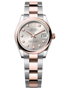 Đồng hồ Rolex Datejust M278241-0015 278241-0015 Oystersteel và vàng Everose, mặt số bạc kim cương