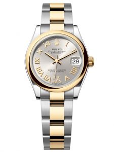 Đồng hồ Rolex Datejust M278243-0003 278243-0003 Oystersteel và vàng vàng, mặt số Bạc kim cương