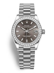 Đồng hồ Rolex Datejust M278289RBR-0014 278289RBR-0014 vàng trắng và kim cương , mặt số xám đậm - Mẫu mới 2020