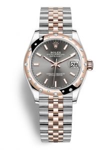 Đồng hồ Rolex Datejust M278341RBR-0018 278341RBR-0018 Oystersteel, vàng Everose và kim cương, mặt số slate