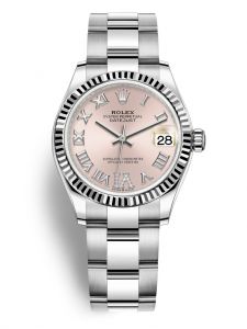 Đồng hồ Rolex Datejust 31 M278274-0023 278274-0023 Thép Oystersteel và Vàng Trắng 18ct Mặt hồng Niềng Kim cương - Mẫu 2020