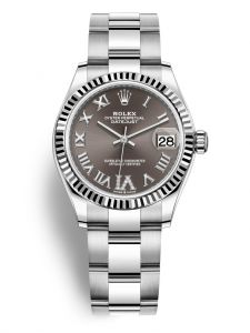 Đồng hồ Rolex Datejust M278274-0027 278274-0027 Oystersteel và vàng trắng , mặt số xám đậm kim cương - Mẫu mới 2020