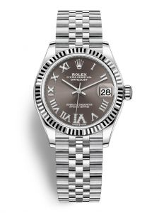 Đồng hồ Rolex Datejust 31 M278274-0028 278274-0028 Thép Oystersteel và Vàng Trắng 18ct Mặt Xám đậm Niềng Kim cương - Mẫu 2020