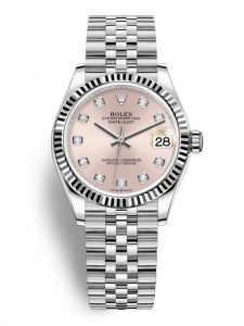 Đồng hồ Rolex Datejust 31 M278274-0032 278274-0032 Thép Oystersteel và Vàng Trắng 18ct Mặt Hồng Niềng Kim cương - Mẫu 2020