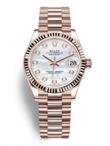 Đồng hồ Rolex Datejust 31 M278275-0009 278275-0009 Vàng Everose 18ct Mặt khảm trai trắng