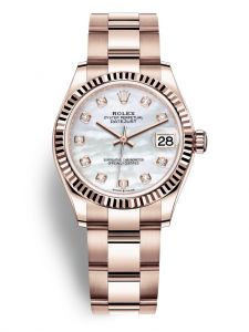 Đồng hồ Rolex Datejust 31 M278275-0016 278275-0016 Vàng Everose 18ct Mặt khảm trai trắng