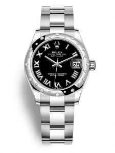 Đồng hồ Rolex Datejust M278344RBR-0001 278344RBR-0001 Oystersteel, vàng trắng và kim cương , mặt số đen sáng - Mẫu mới 2020