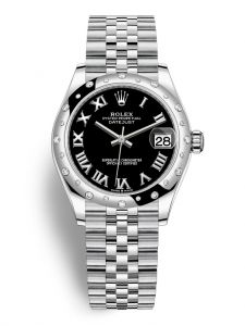 Đồng hồ Rolex Datejust M278344RBR-0002 278344RBR-0002 Oystersteel, vàng trắng và kim cương , mặt số đen sáng - Mẫu mới 2020