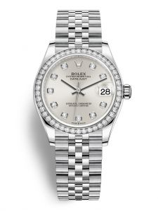 Đồng hồ Rolex Datejust 31 M278384RBR-0034 278384RBR-0034 Thép Oystersteel và Vàng Trắng 18ct Mặt Bạc Niềng Kim cương - Mẫu 2020