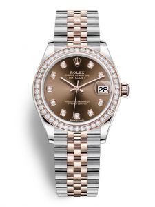 Đồng hồ Rolex Datejust 31 M278381RBR-0028 278381RBR-0028 Oystersteel, vàng Everose và kim cương