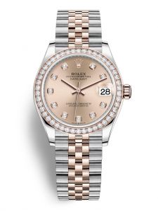 Đồng hồ Rolex Datejust 31 M278381RBR-0024 278381RBR-0024 Thép Oystersteel và Vàng Everose 18ct Mặt hoa hồng Niềng Kim cương