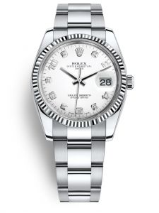 Đồng hồ Rolex Date 34 M115234-0010 115234-0010 Oystersteel và vàng trắng