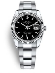 Đồng hồ Rolex Datejust 34 M115234-0002 115234-0002 Thép Oystersteel và Vàng Trắng 18ct Mặt Đen