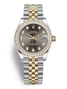 Đồng hồ Rolex Datejust 31 M278383RBR-0022 278383RBR-0022 Thép Oystersteel và Vàng Kim 18ct Mặt Ghi đậm Niềng Kim cương