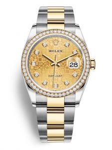 Đồng hồ Rolex Datejust 36 M126283RBR-0020 126283RBR-0020 Thép Oystersteel và Vàng Kim 18ct Mặt Champagne vi tính Niềng Kim cương