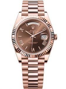 Đồng hồ Rolex Day-Date 40 M228235-0002 228235-0002 Vàng Everose 18ct Mặt chocolate